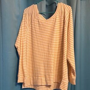 Striped Orange Women's Top